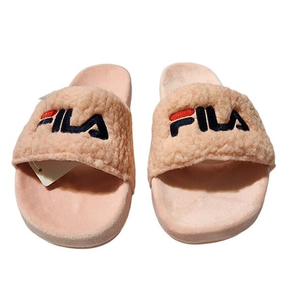 Fila Fuzzy Drifter Womens Slide Sandals Pink Size 6 - Picture 6 of 12